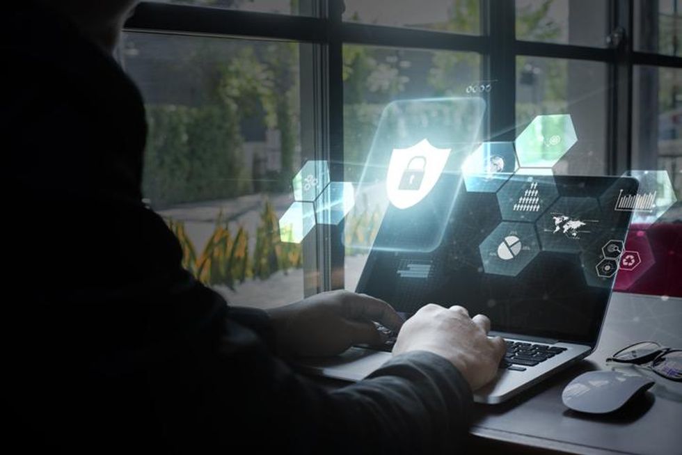 A computer protected against a cyber attack