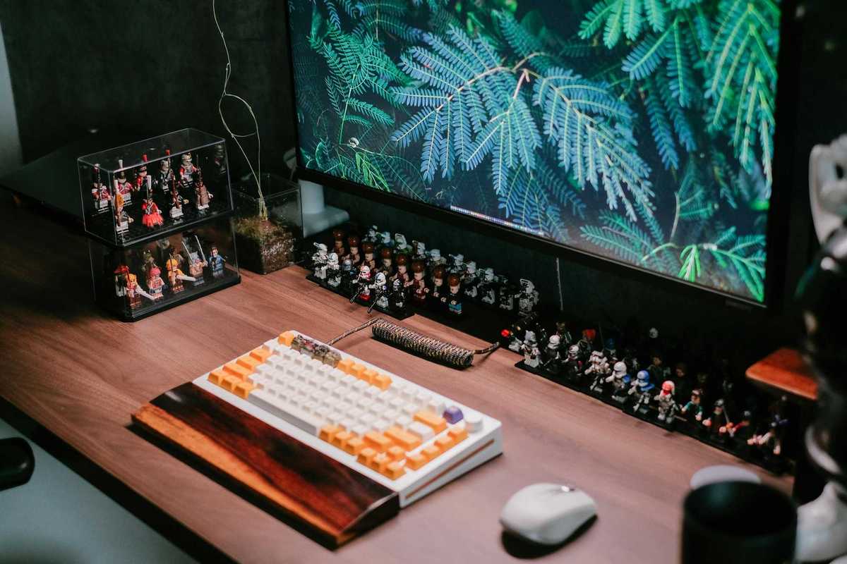 A Keyboard on a Desk