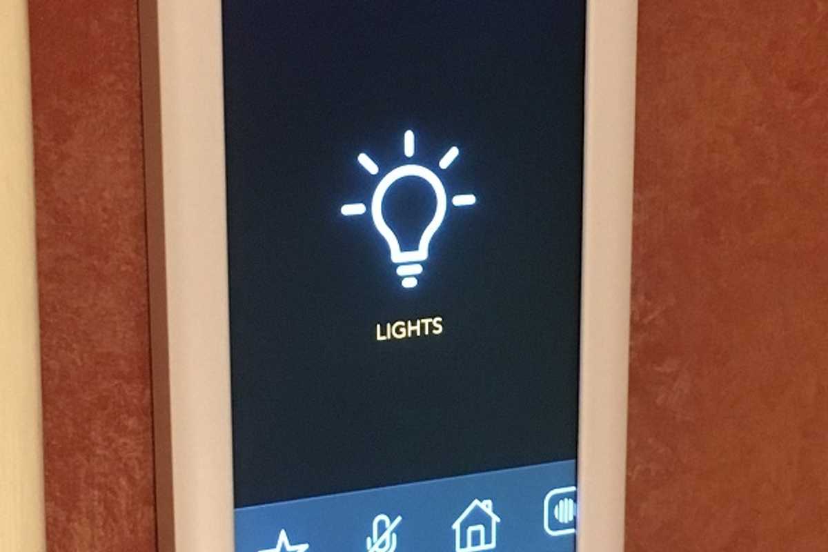 a photo of a brilliant smart switch on the wall