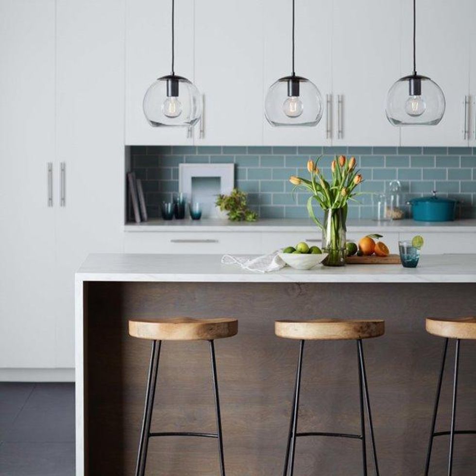 a photo of a kitchen with decorative lighting from Cync