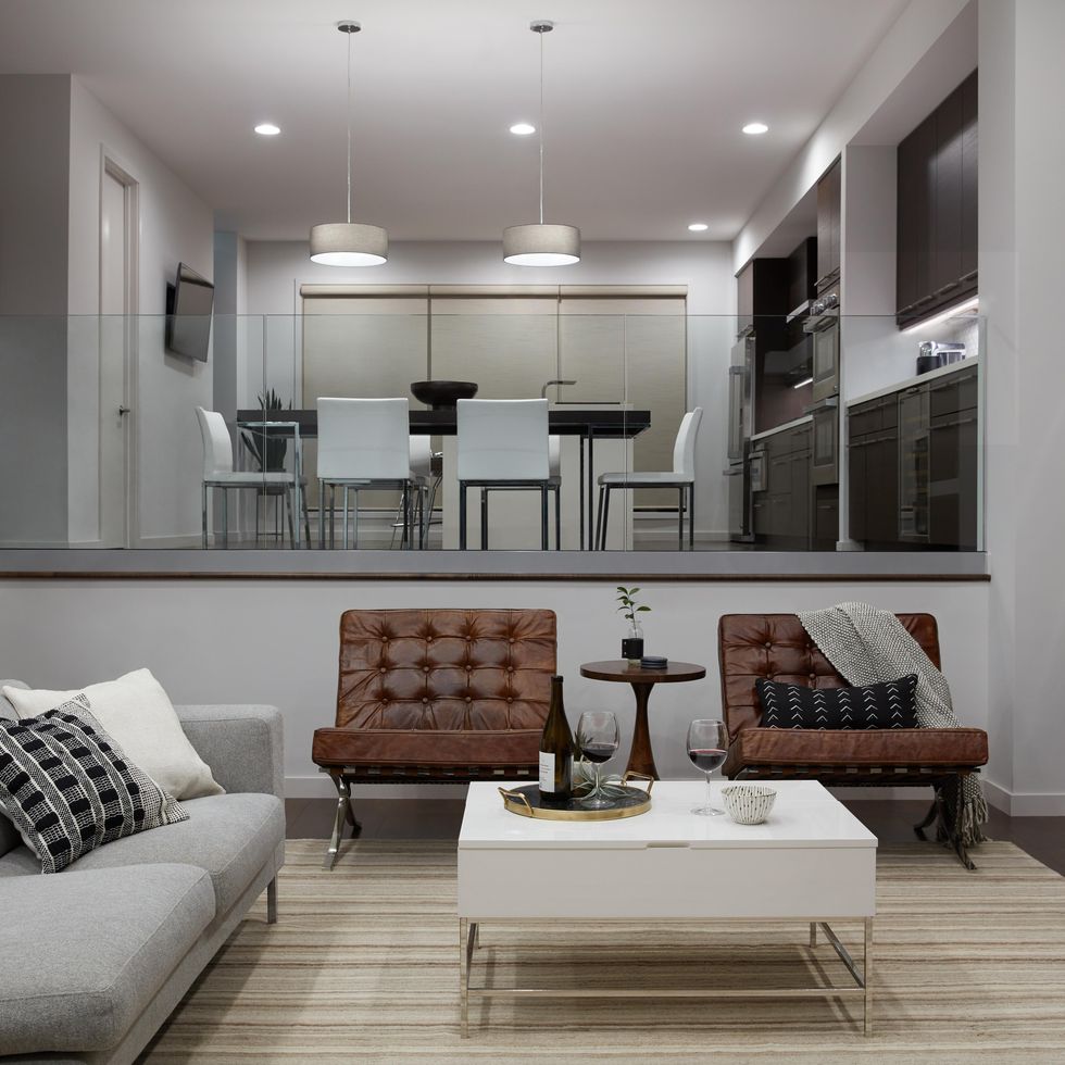 a photo of a room with Cync Recessed lighting