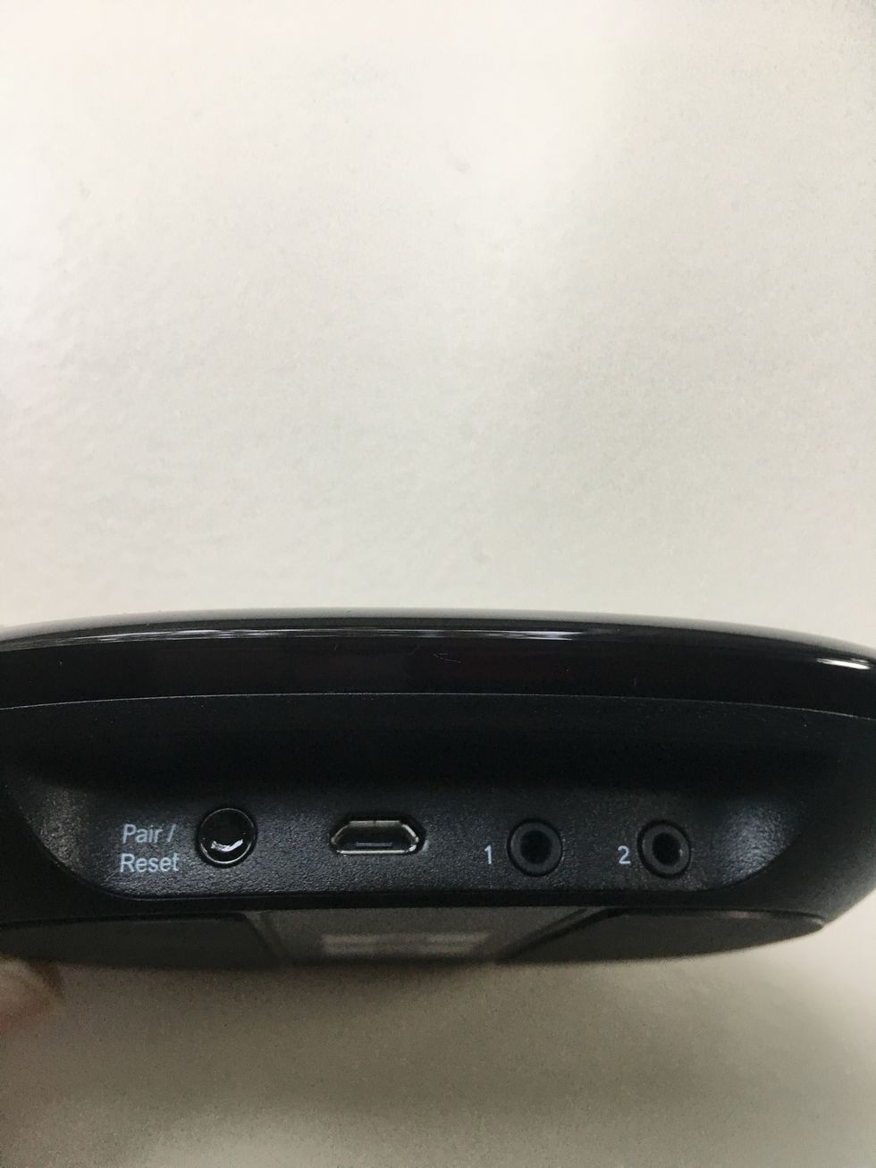 a photo of backside of Harmony Hub with all the ports showing.