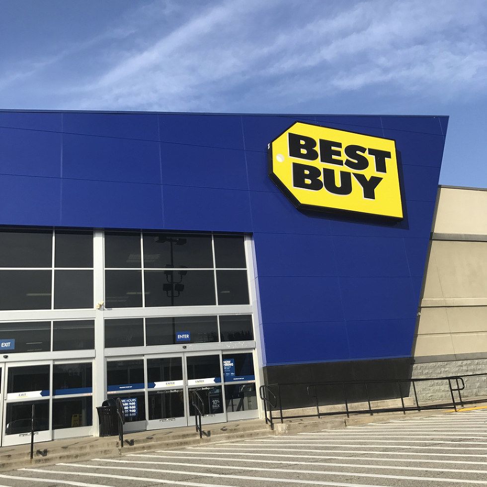 A photo of Best Buy stores that lets you look at physical smart home devices before you buy them
