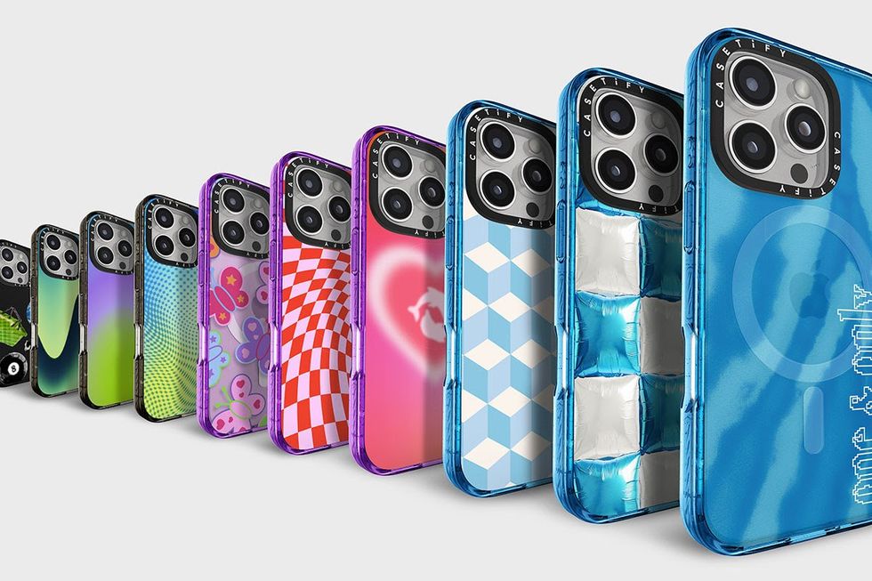 a photo of CASETiFY Smartphone Cases lined up