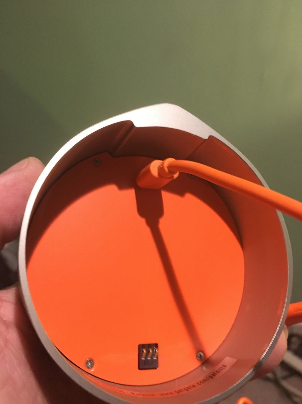 a photo of charging Gate Smart Lock