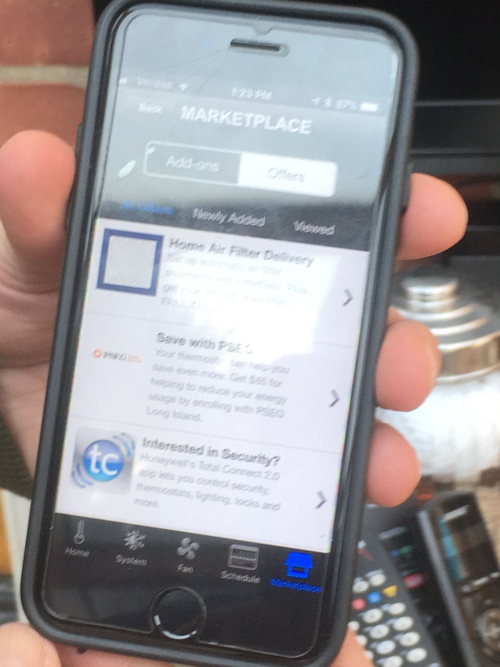 a photo of honeywell app