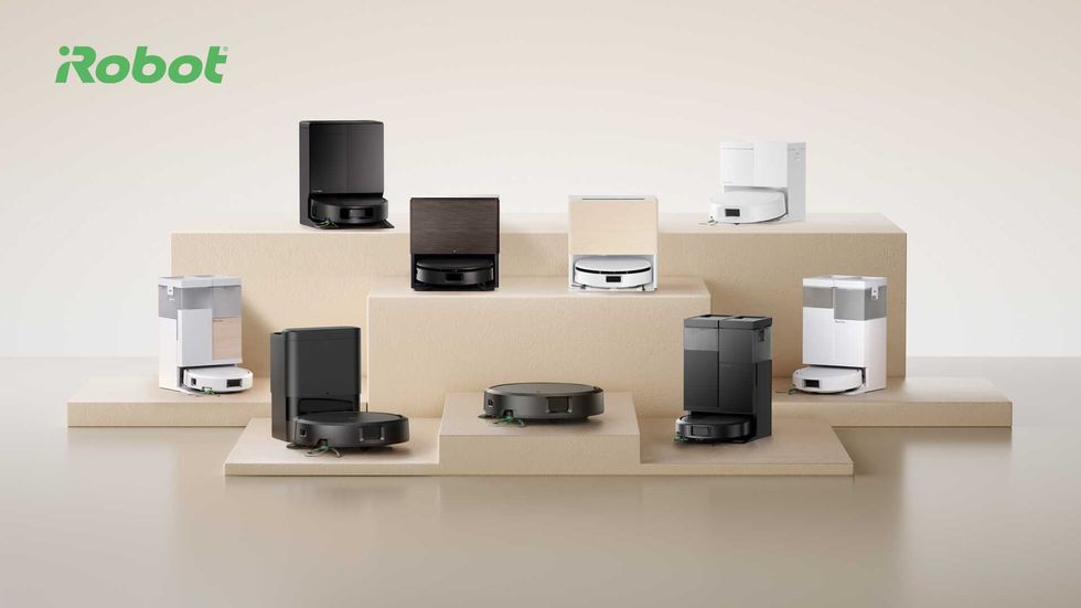 a photo of iRobot's new lineup of family robot vacuums