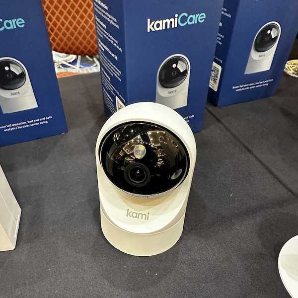 a photo of Kami Fall Detect Camera on display at CES Show 2025