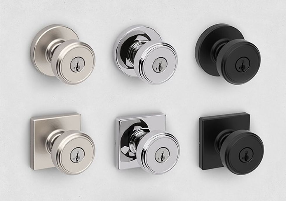 a photo of Kwikset Maven Colletion finishes