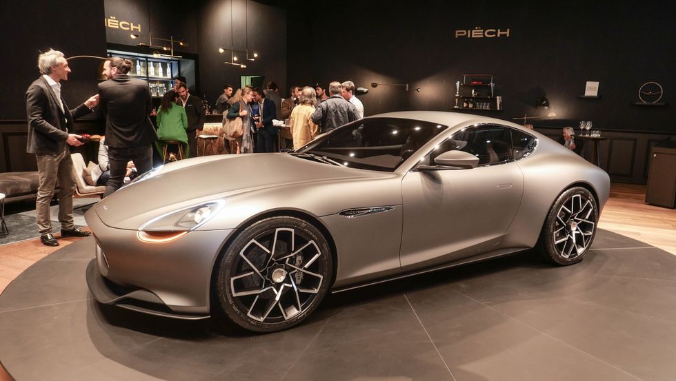 a photo of Mark Zero car on display