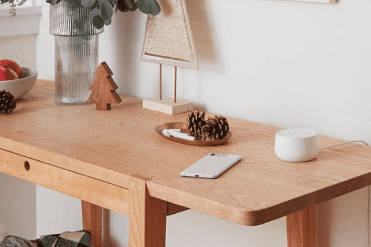 a photo of Nest Secure on a desk.