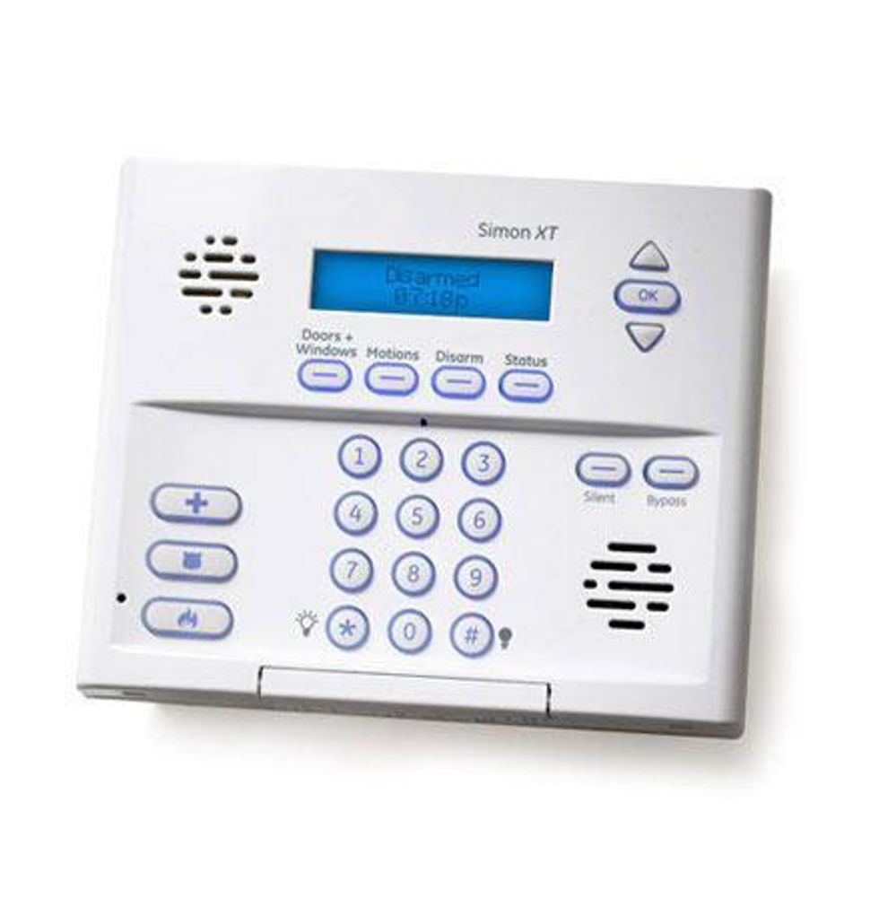 a photo of Protect America's control panel