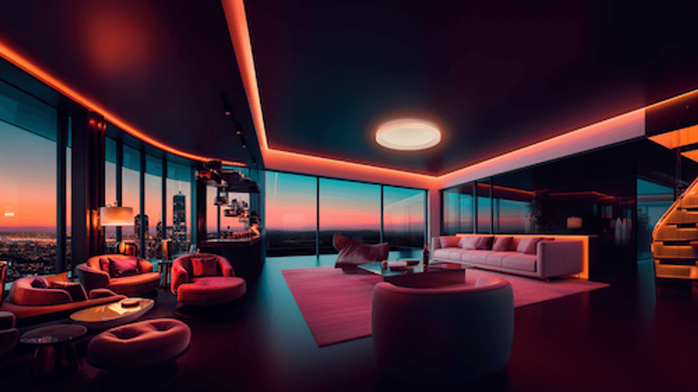 a photo of room with Aqara Smart Ceiling Light