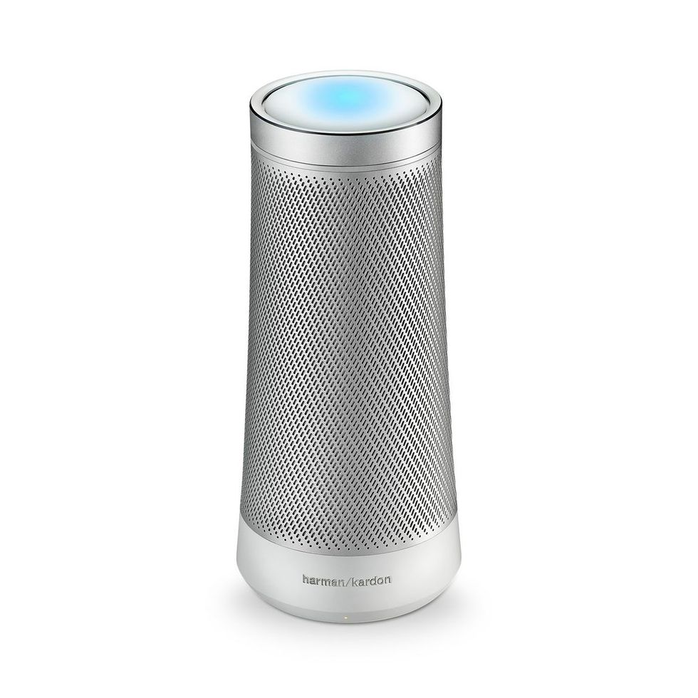 a photo of silver invoke speaker