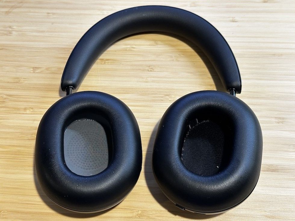 a photo of Sonos Ace headphones showing the earcups facing up