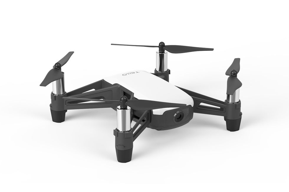 A photo of the DJI Tello is lightweight, which is under $100 and starts by just tossing the drone in the air