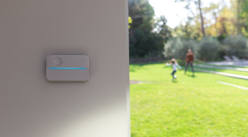 A photo of the Rachio 3 Smart Sprinkler, which can be controlled with HomeKit