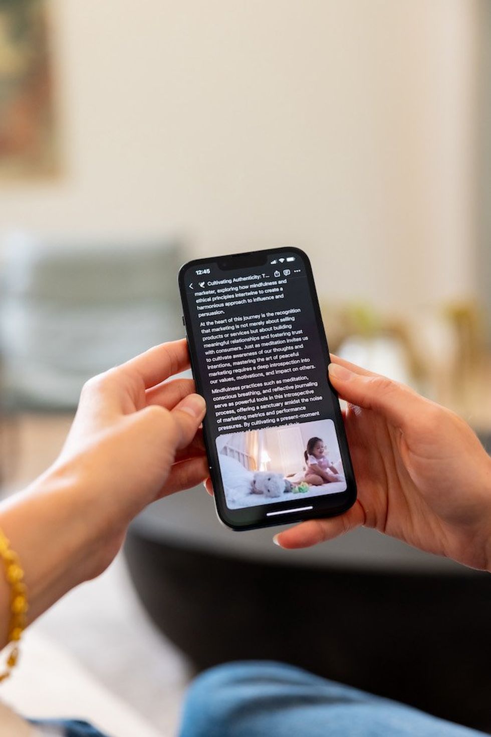 a photo of video streaming on smartphone from Harbor monitor