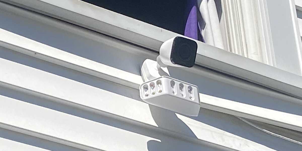 a photo of Vivint Spotlight Pro installed