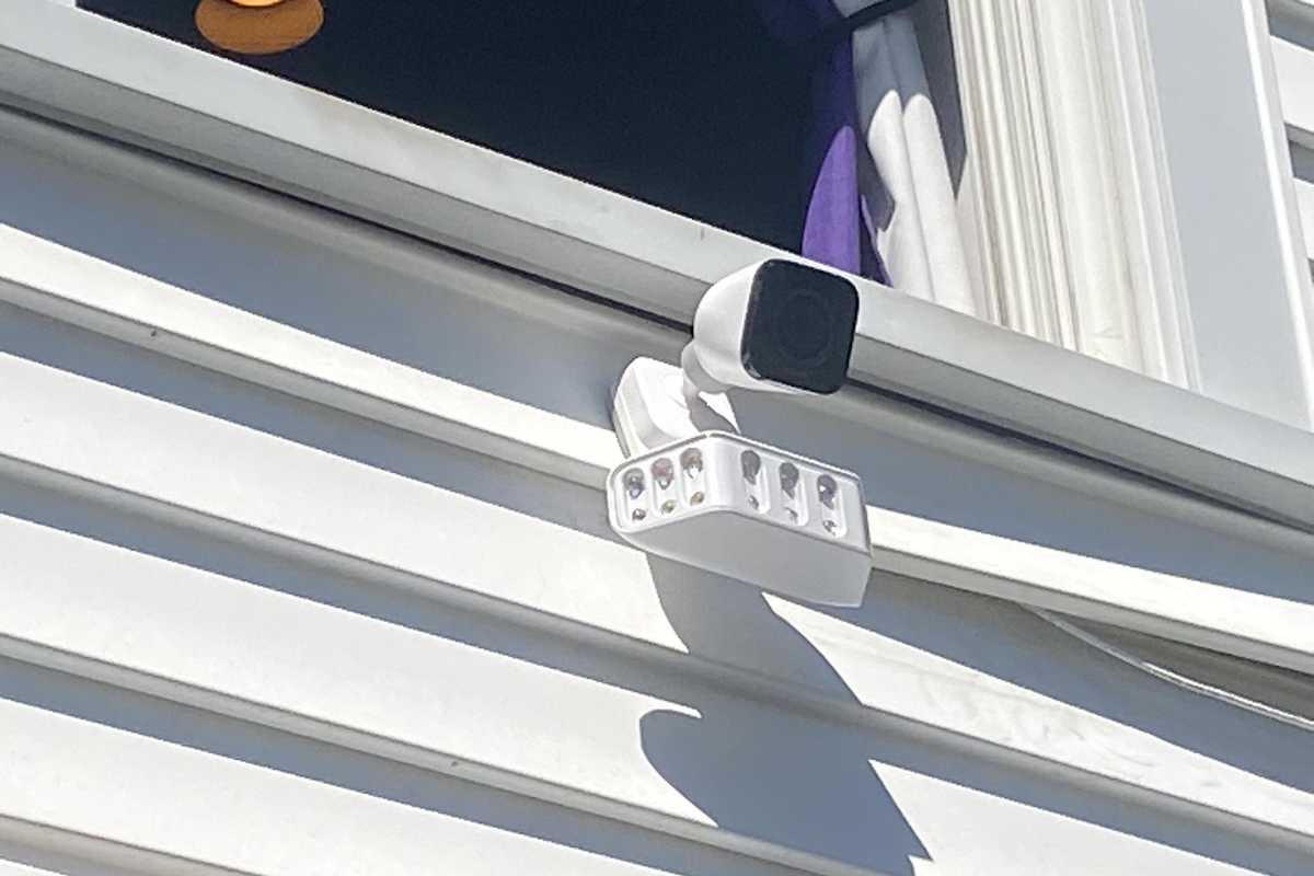a photo of Vivint Spotlight Pro installed