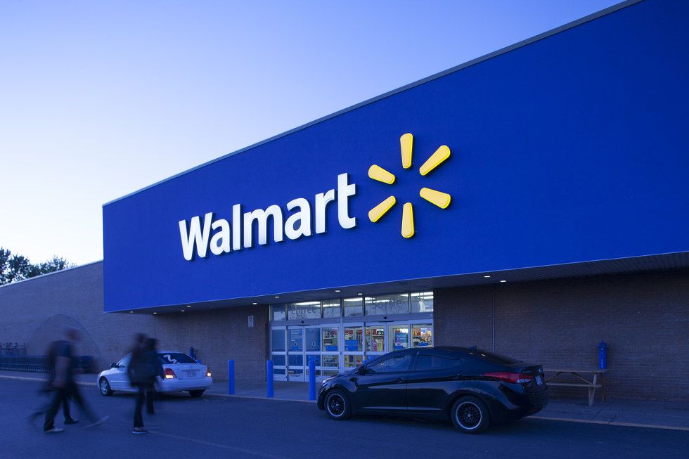 A photo of Walmart, another physical store known for rollbacks, as well as smart home devices