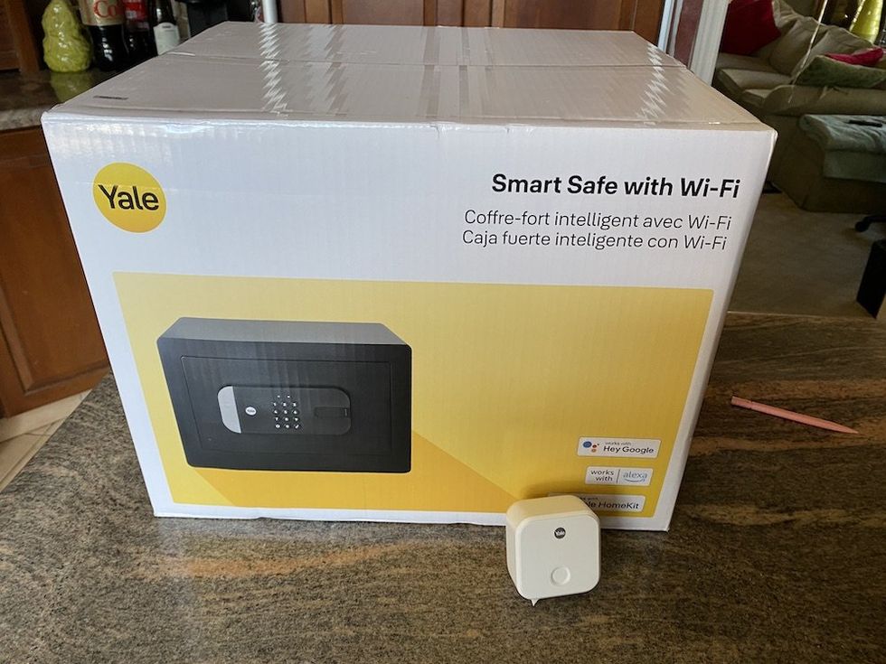 a photo of Yale Smart Safe with Wi-Fi box and Yale Connect