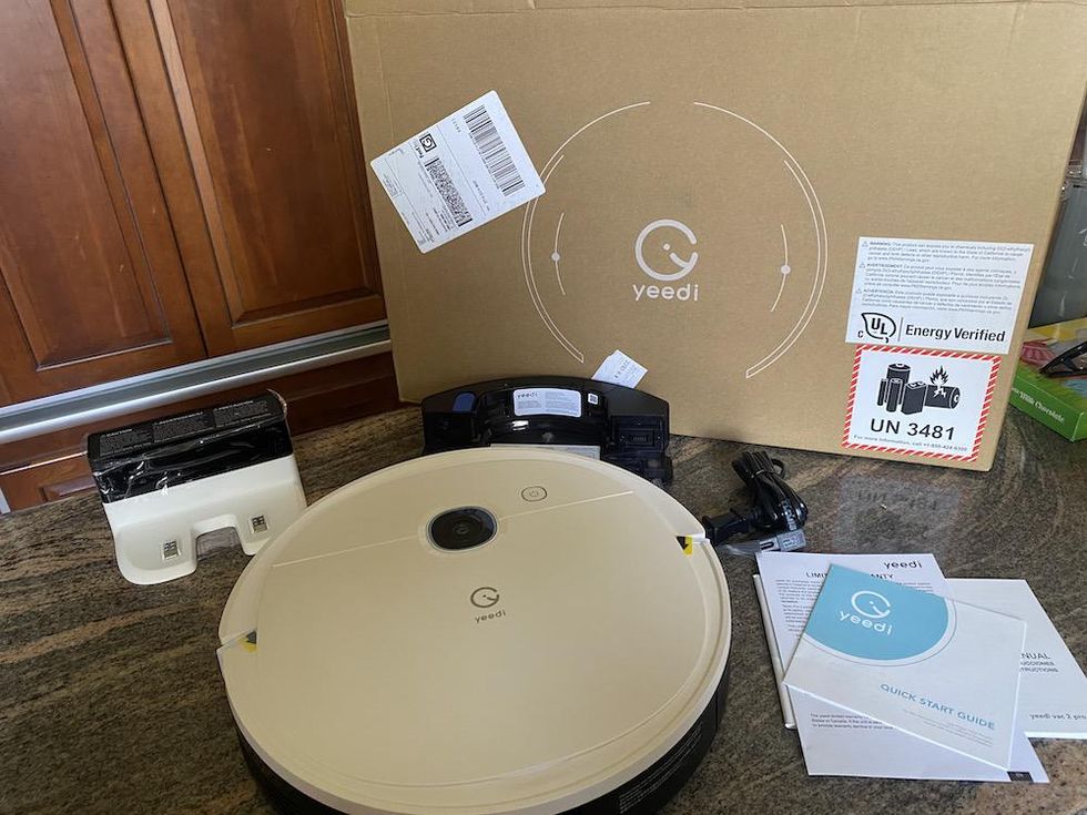 a photo of yeedi vac 2 pro robot vacuum