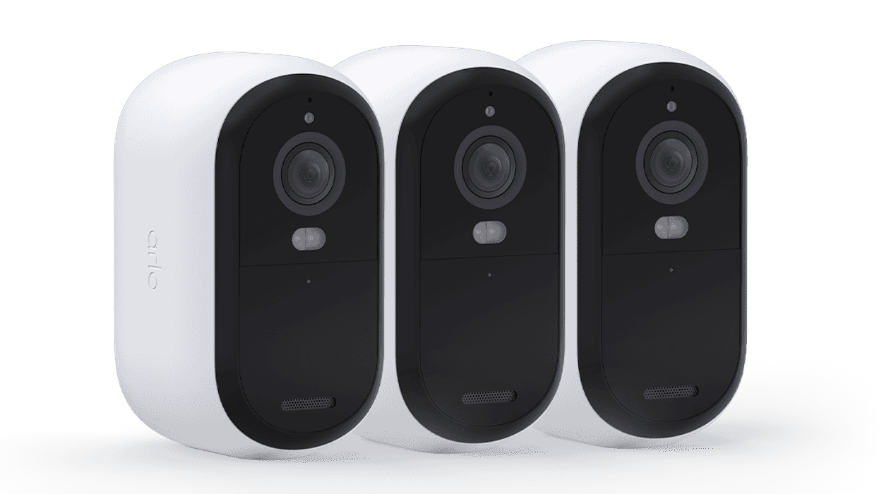 a product shot of Arlo Essential Outdoor Camera 2K (2nd Generation)