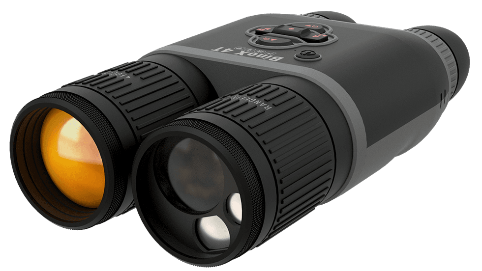 a product shot of ATN BINOX 4T 640 1.5-15X thermal imaging binoculars