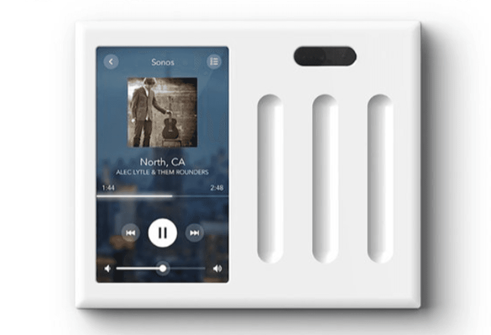 a product shot of Brilliant smart switch