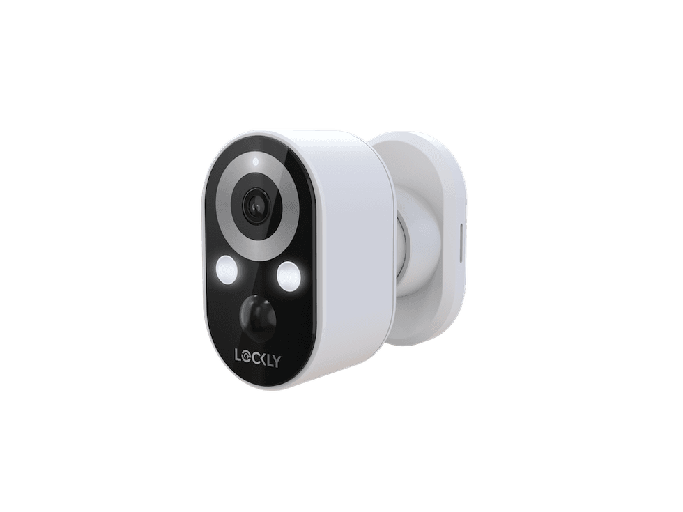 a product shot of Lockly Sightline security camera