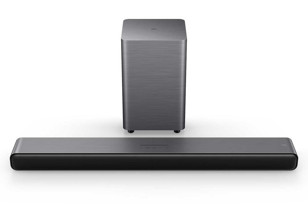 a product shot of TCL S55H - 2.1 Channel Sound Bar