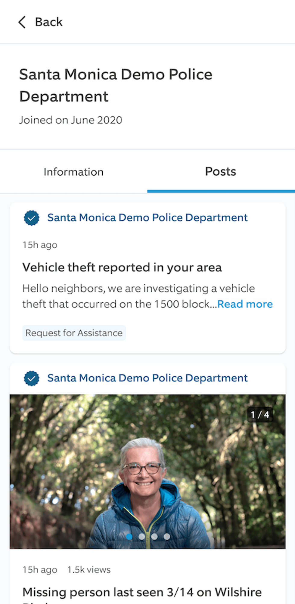 A Request for Assistance post