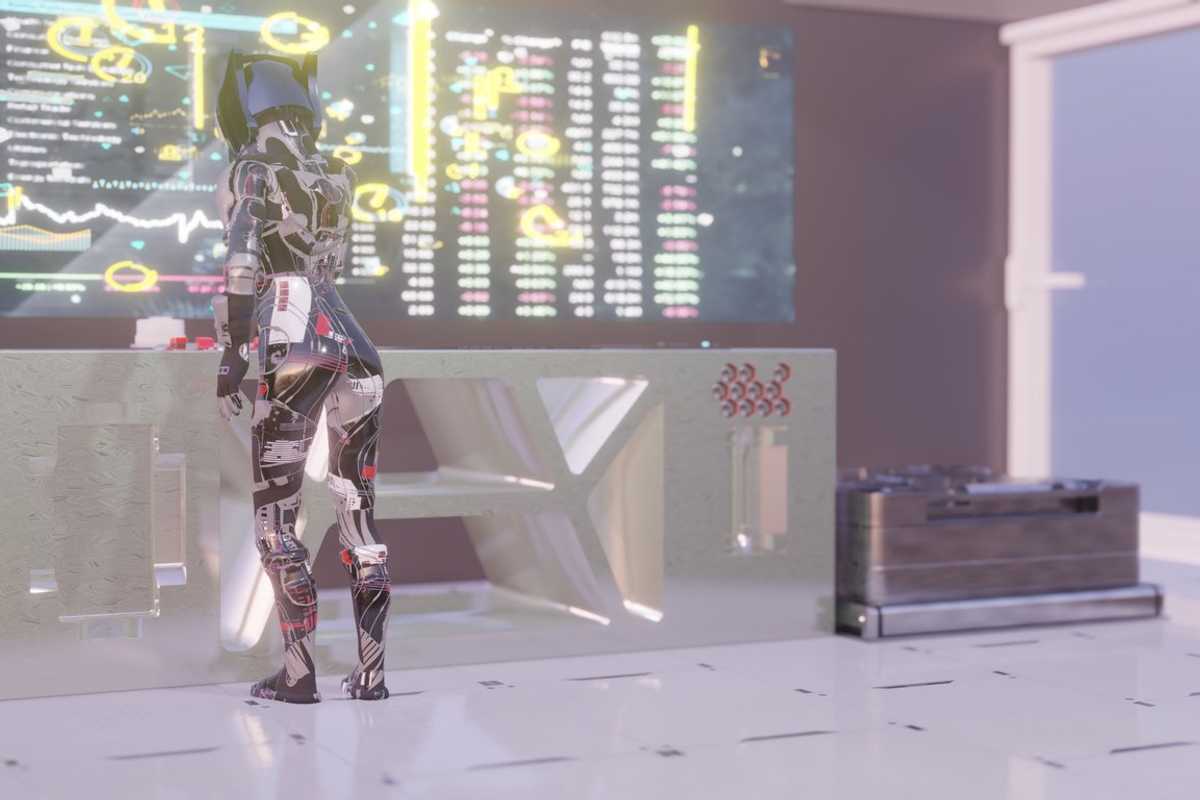 a robot making trades on stock market