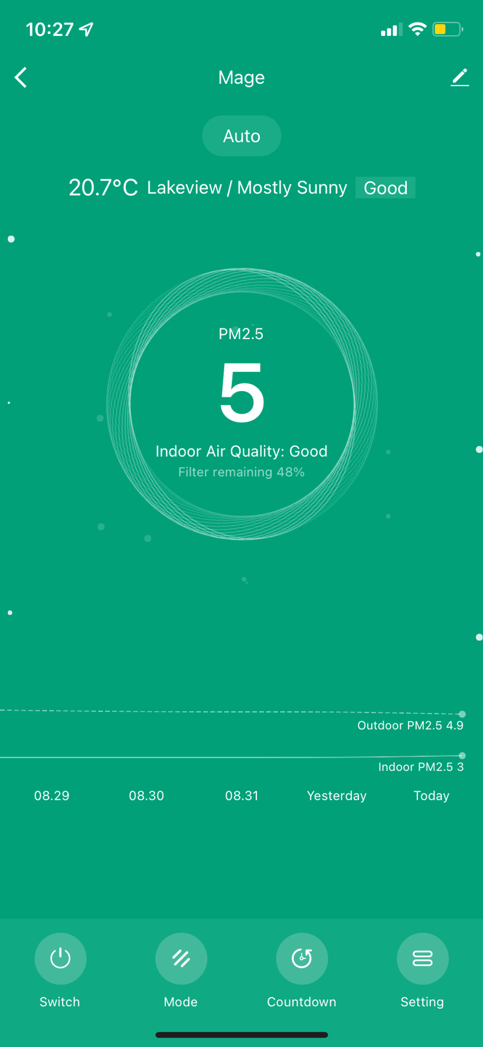 a screenshot of afloia home app