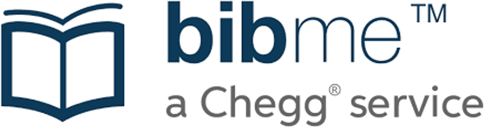 a screenshot of bibme logo