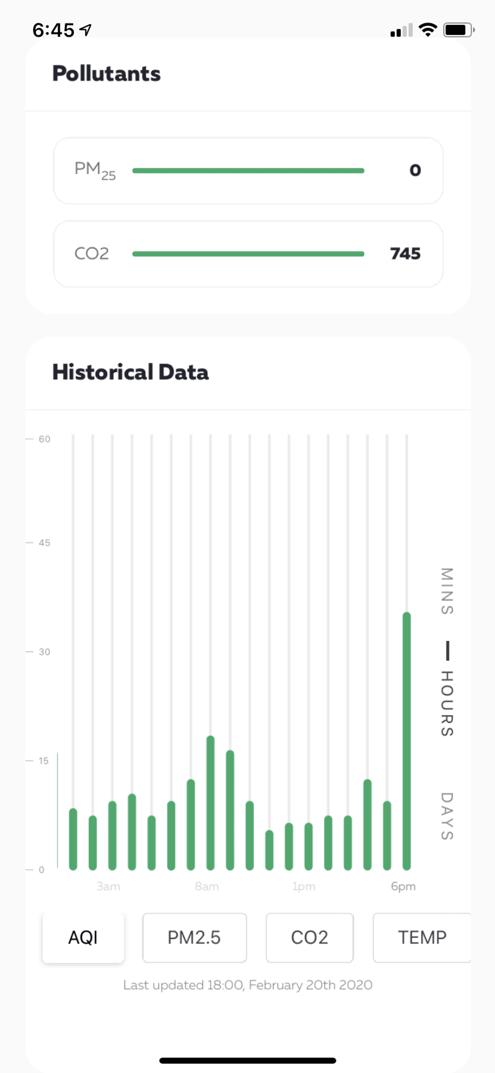 a screenshot of Laser Egg's mobile app dashboard