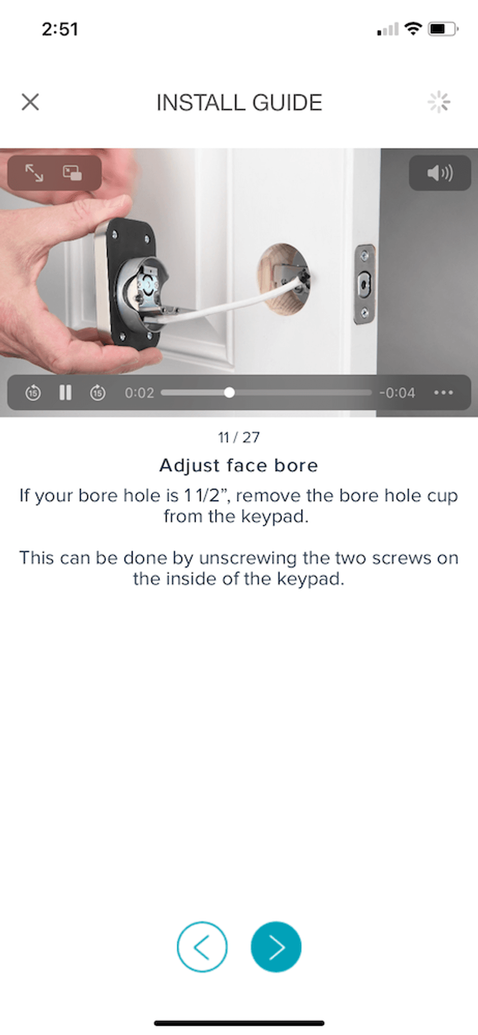 a screenshot of Yale Access App install guide in app