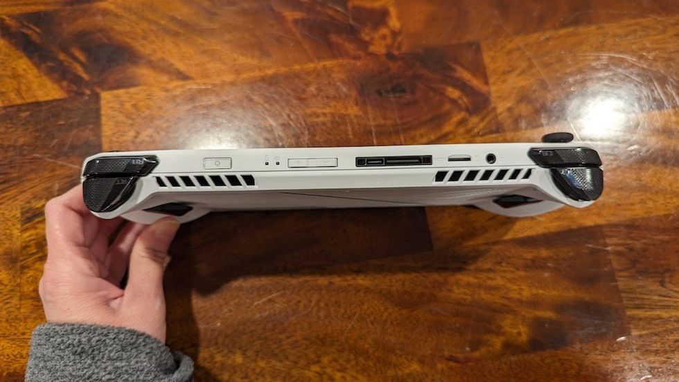 a top view of Asus ROG ALLY (RC71L) handheld gaming PC