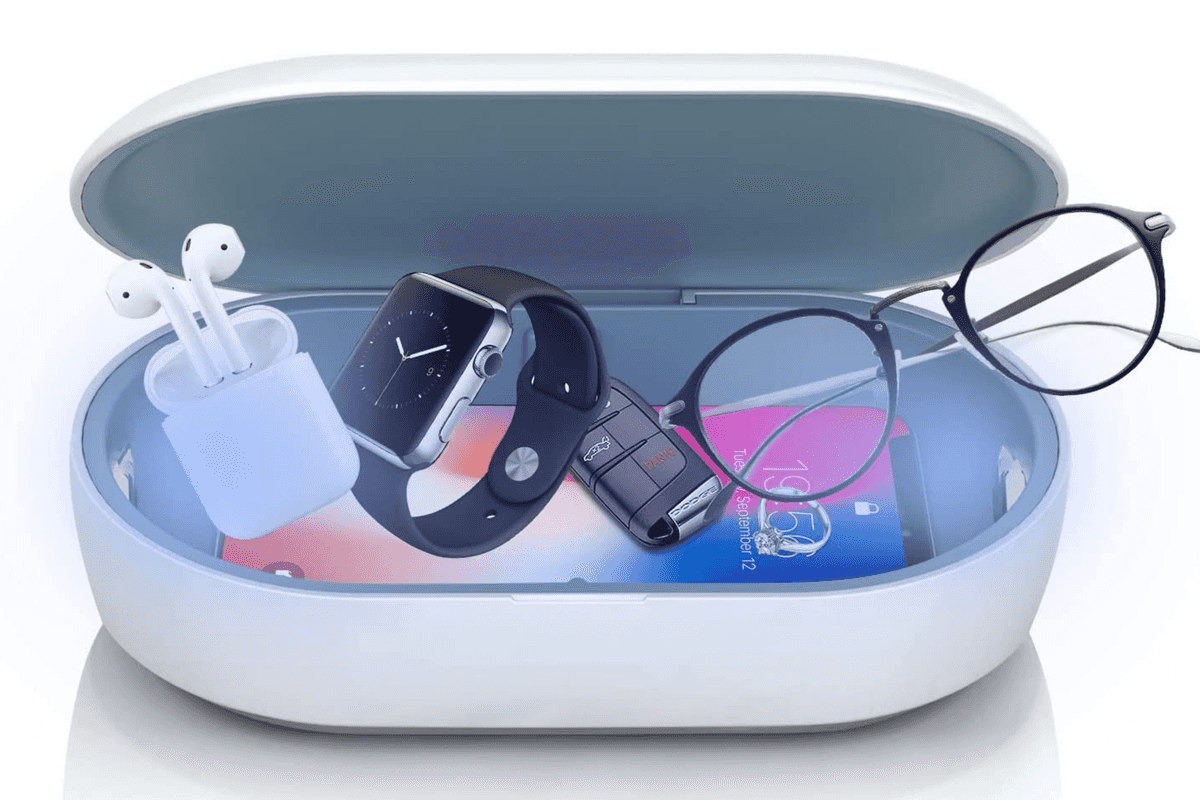 A UV sterilizing box from Lambor Studios