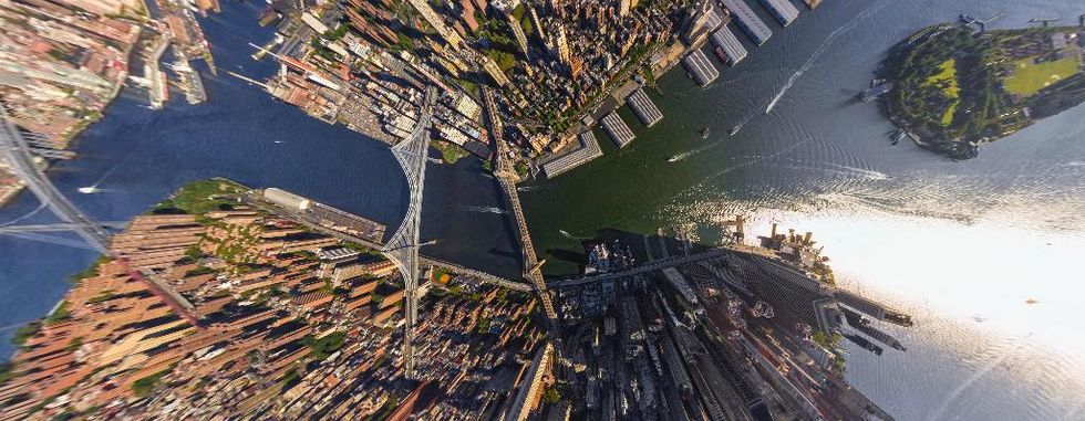 aerial photo of NYC
