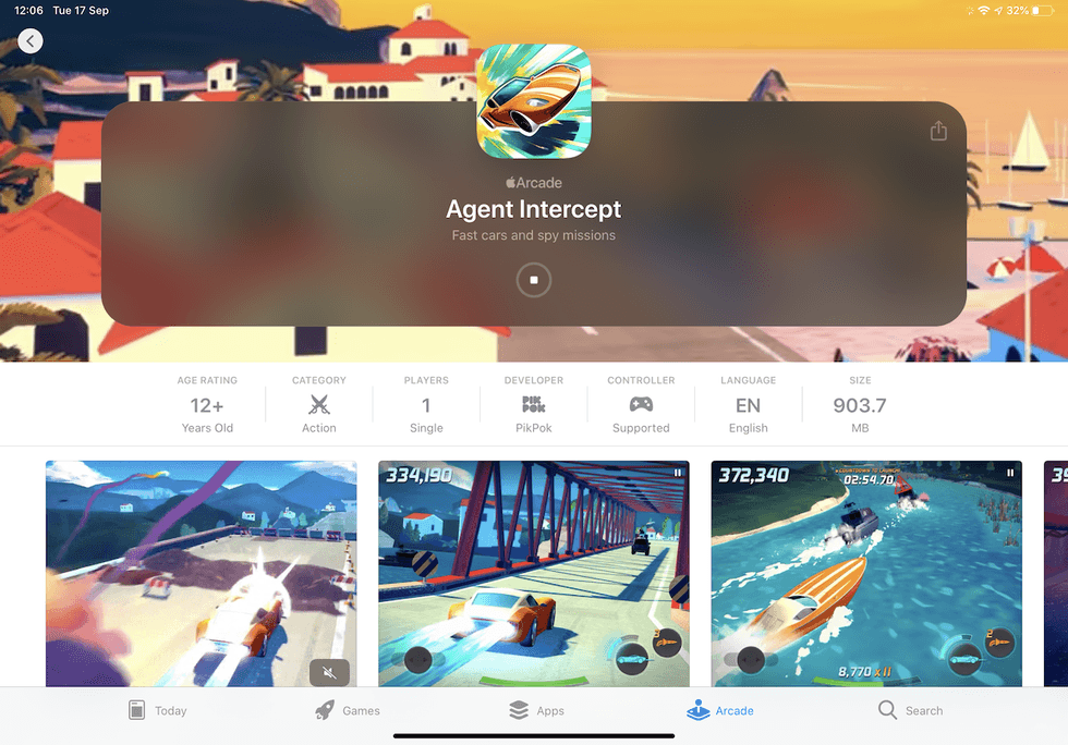 Agent Intercept on the Apple Arcade