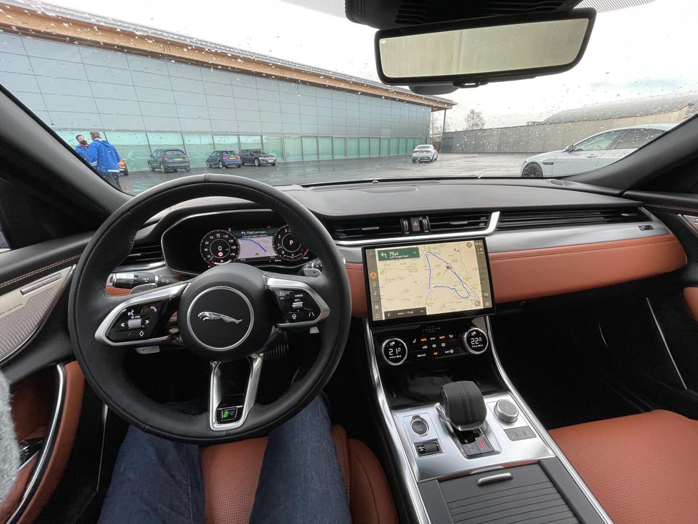 All-new interior of the 2021 Jaguar XF