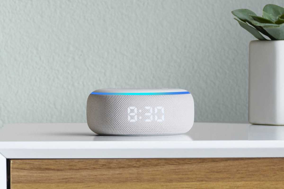 Amazon Echo Dot with Clock