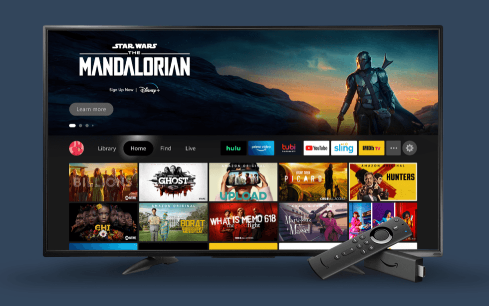 Amazon Fire TV interface