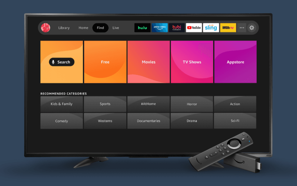Amazon Fire TV interface