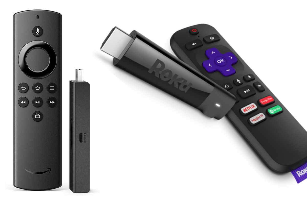 Amazon Fire TV Stick and Roku Streaming Stick+