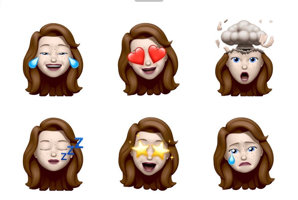 An image of new emoji based on personal Memoji in iOS 13