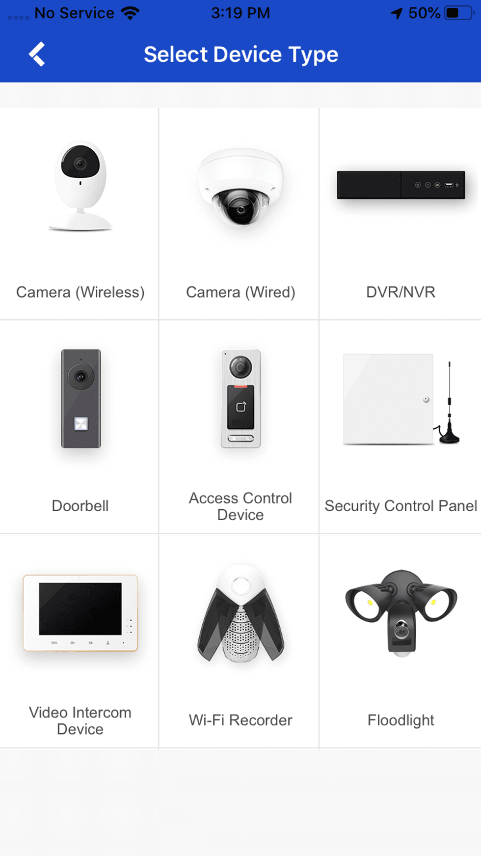 Annke app showiing Select a device to install