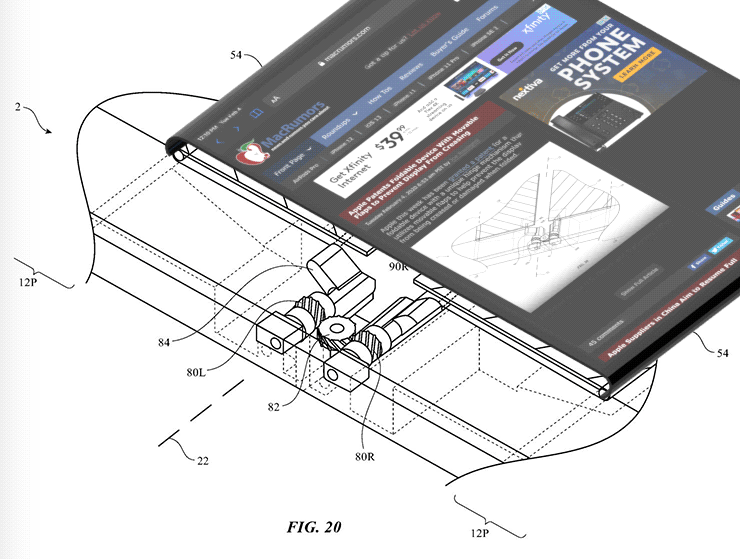 Apple folding screen patent animation